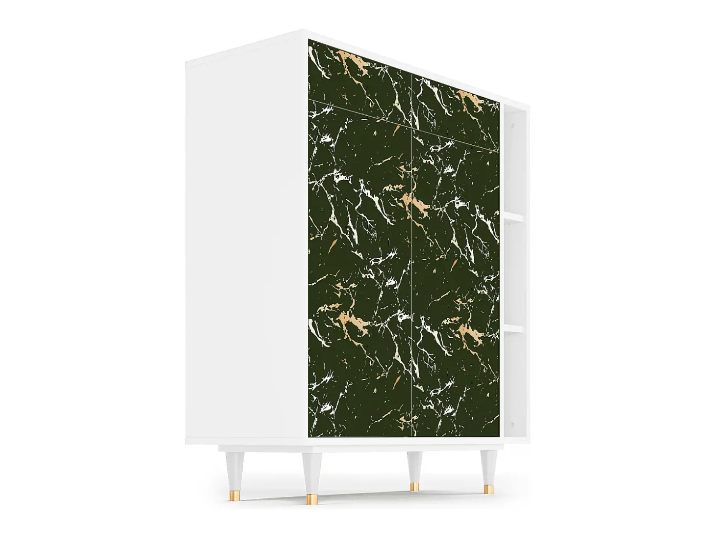 Aparador - 96х110х41 cm - BS6 - Amazon Forest, Blanco