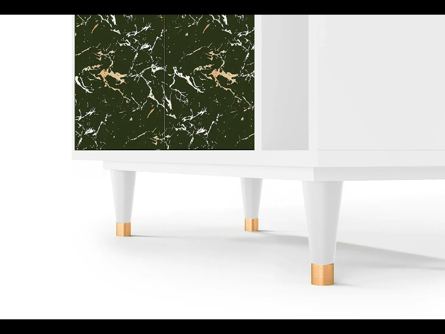 Aparador - 96х110х41 cm - BS6 - Amazon Forest, Blanco