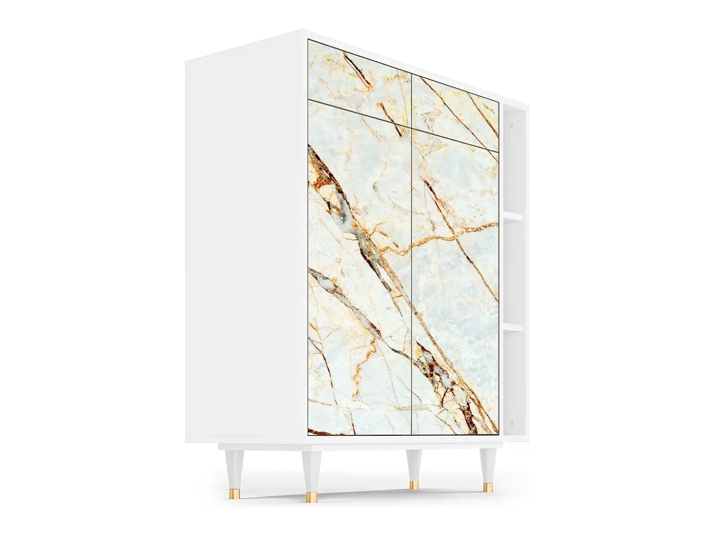 Aparador - 96х110х41 cm - BS6 - Arenay Marble, Blanco