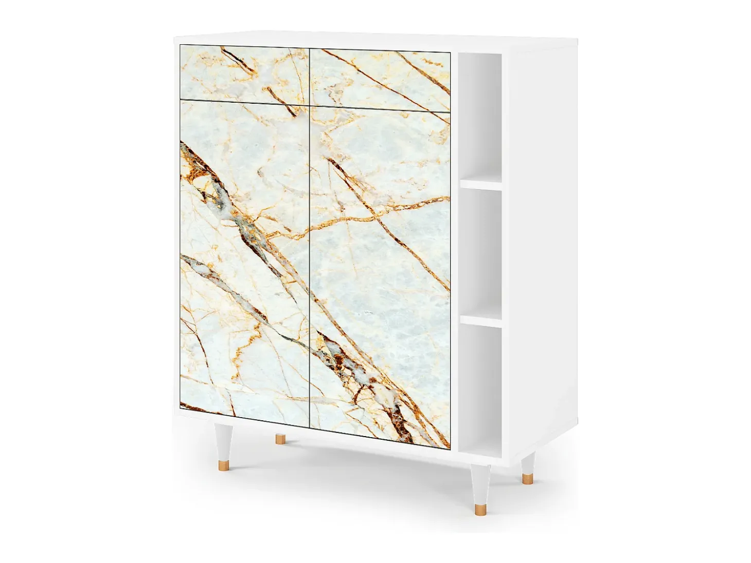 Aparador - 96х110х41 cm - BS6 - Arenay Marble, Blanco