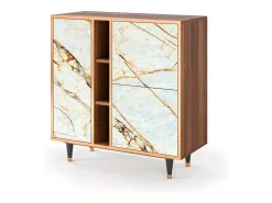 Aparador - 94х96х41 cm - BS5 - Arenay Marble, Nogal