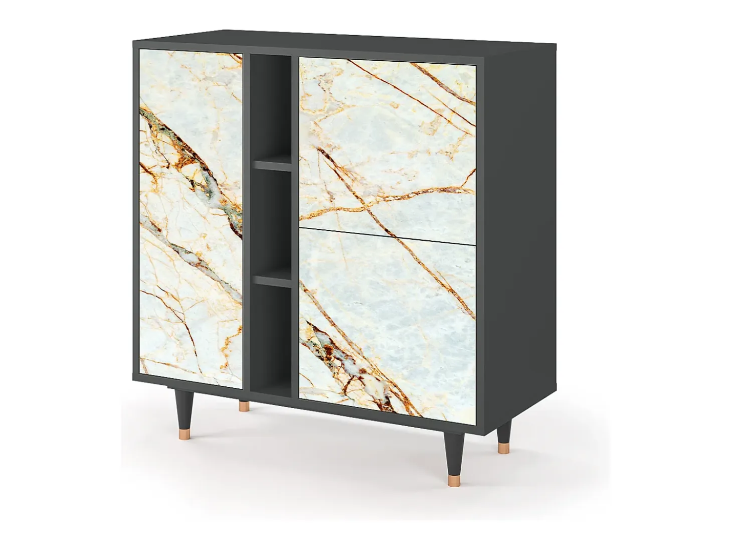 Aparador - 94х96х41 cm - BS5 - Arenay Marble, Antracita