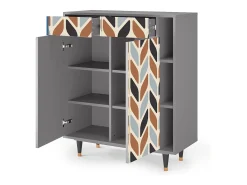 Aparador - 96х110х41 cm - BS6 - Beige Laure, Gris