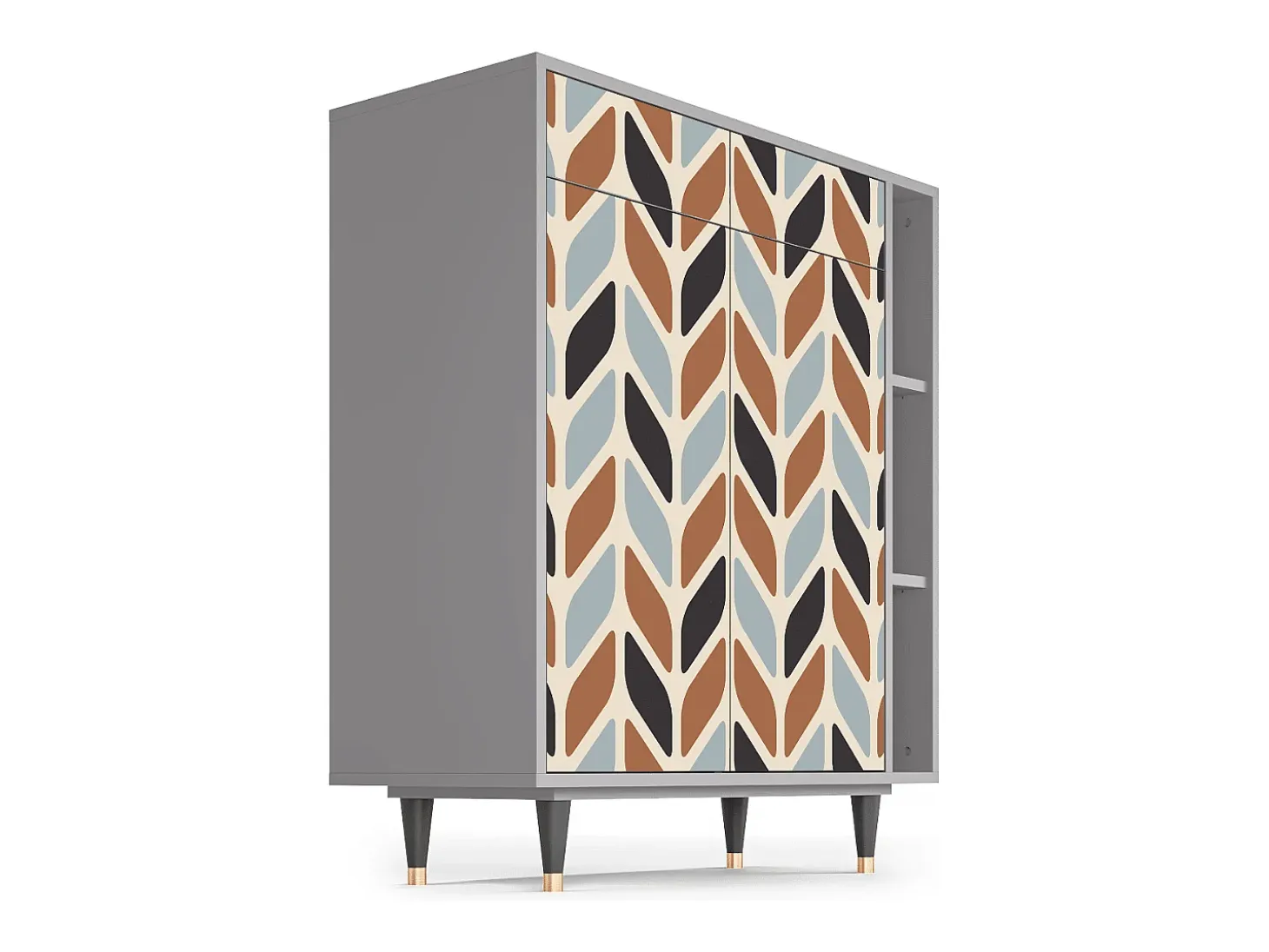 Aparador - 96х110х41 cm - BS6 - Beige Laure, Gris