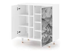Aparador - 94х96х41 cm - BS5 - Big Fish Eat Little, Blanco