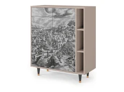Aparador - 96х110х41 cm - BS6 - Bird Dropping, Latte