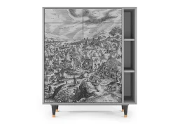 Aparador - 96х110х41 cm - BS6 - Bird Dropping, Gris
