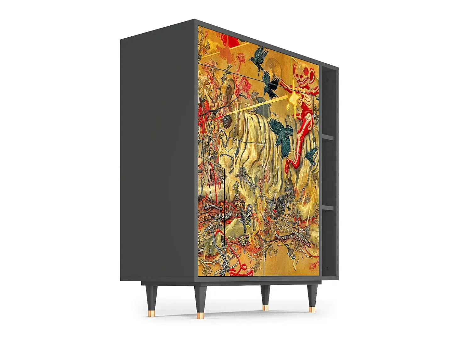 Aparador - 96х110х41 cm - BS6 - Blood by James Jean, Antracita