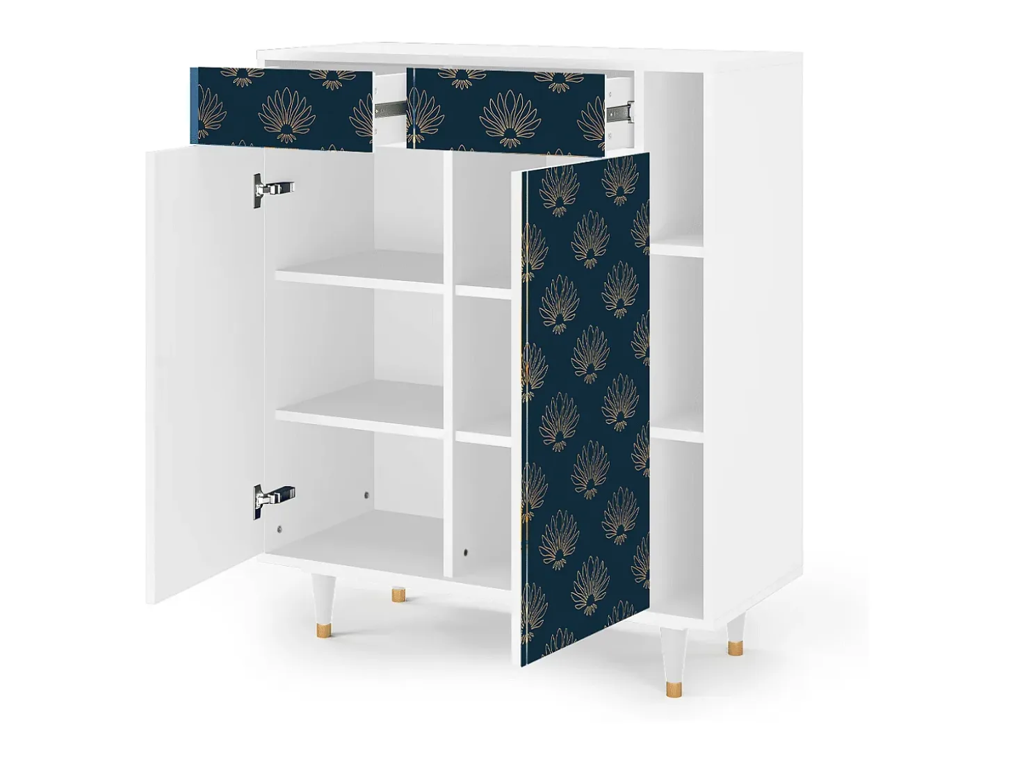 Aparador - 96х110х41 cm - BS6 - Blue Lotus, Blanco