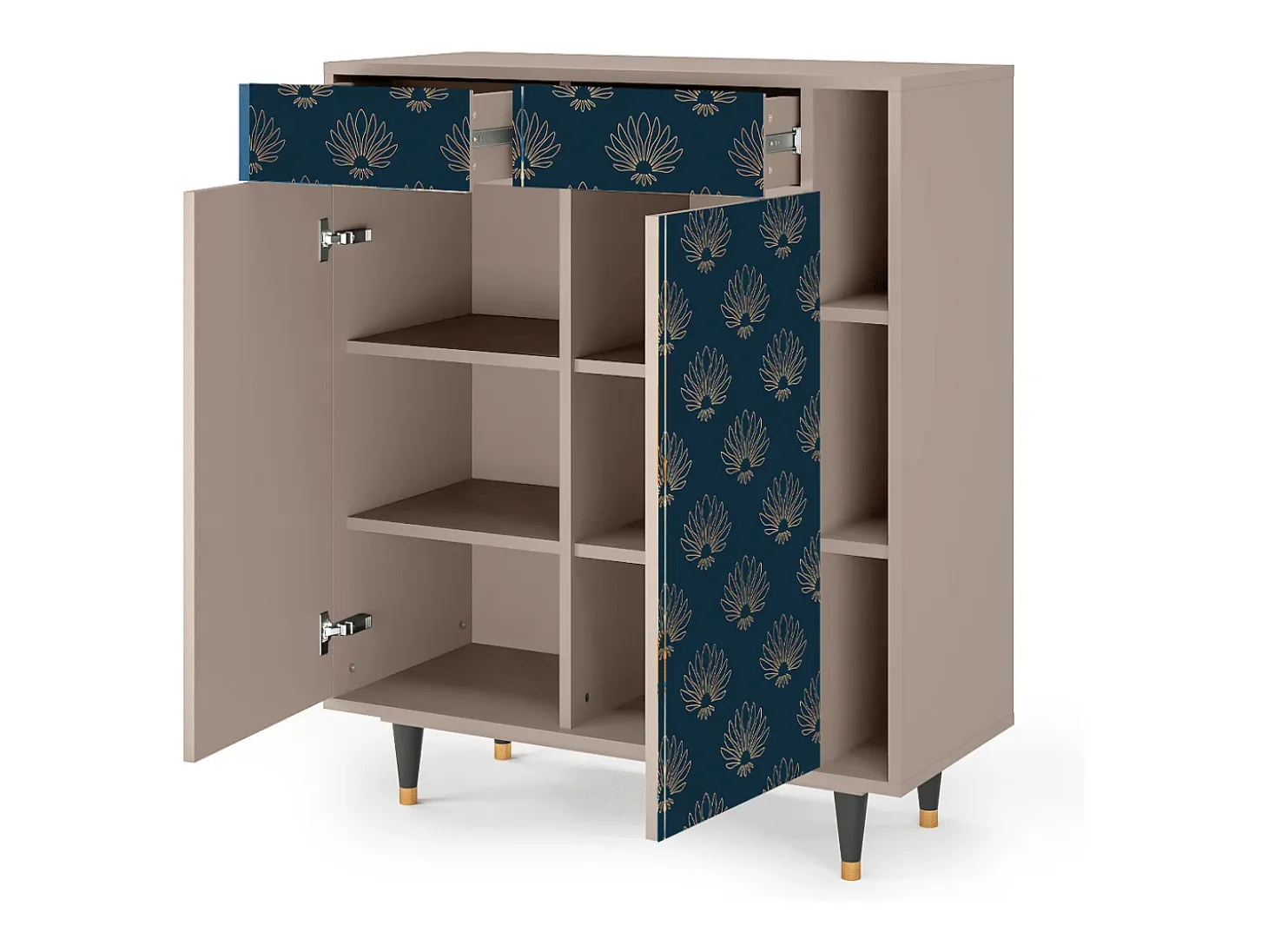 Aparador - 96х110х41 cm - BS6 - Blue Lotus, Latte