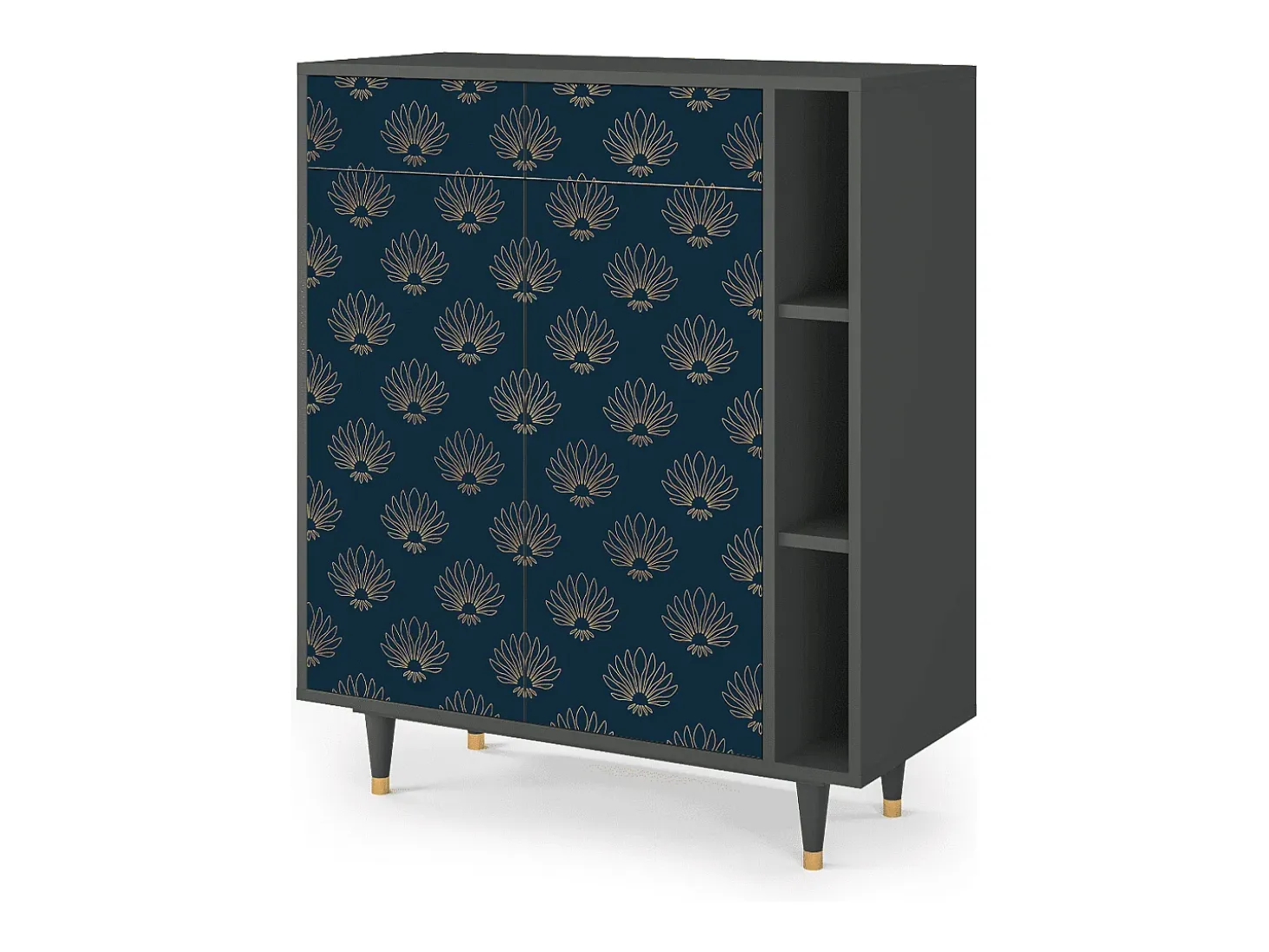 Aparador - 96х110х41 cm - BS6 - Blue Lotus, Antracita