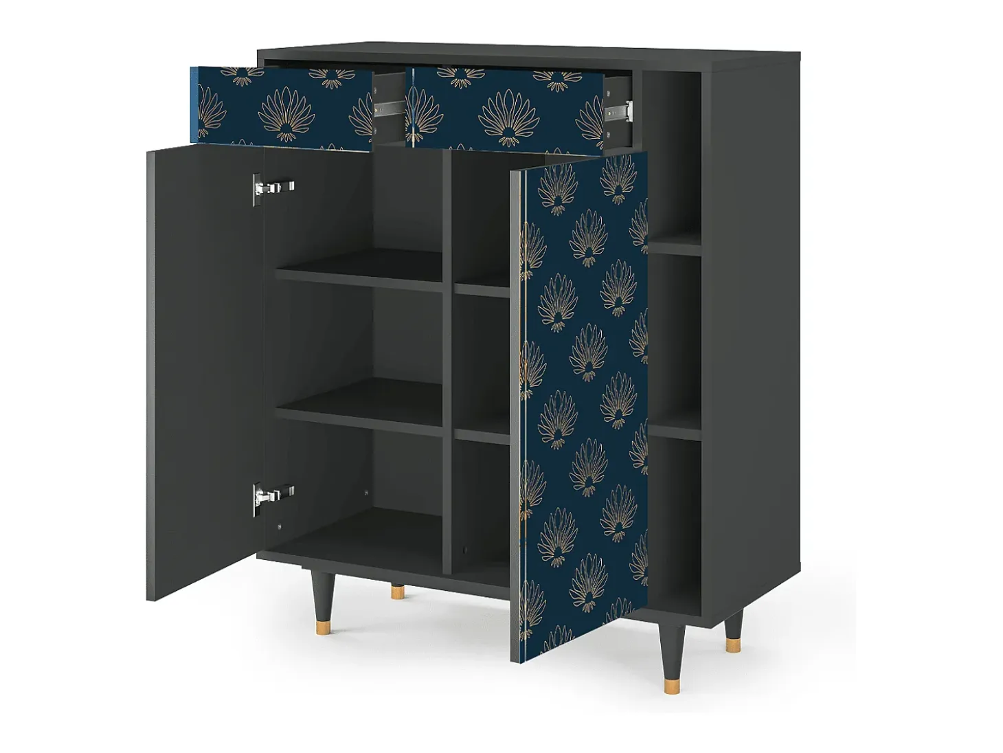 Aparador - 96х110х41 cm - BS6 - Blue Lotus, Antracita