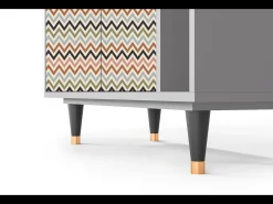 Aparador - 96х110х41 cm - BS6 - Bright Ripple, Gris