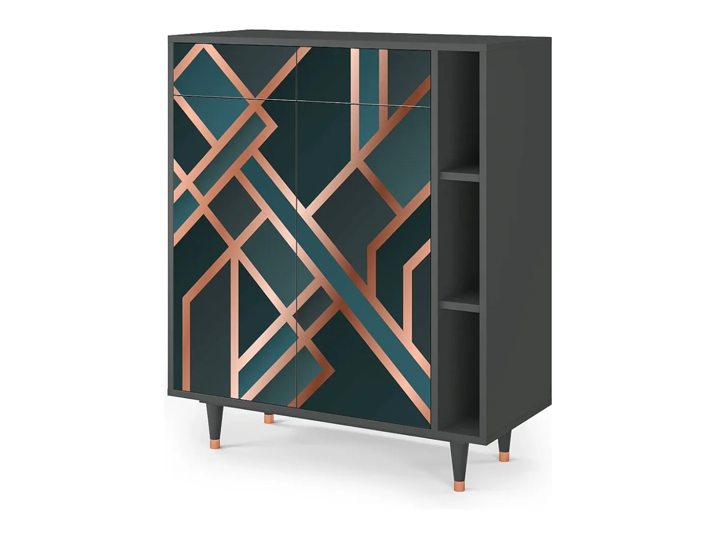 Aparador - 96х110х41 cm - BS6 - Bronze Crossroad, Antracita