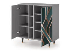 Aparador - 94х96х41 cm - BS5 - Bronze Crossroad, Gris