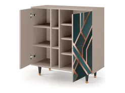 Aparador - 94х96х41 cm - BS5 - Bronze Crossroad, Latte