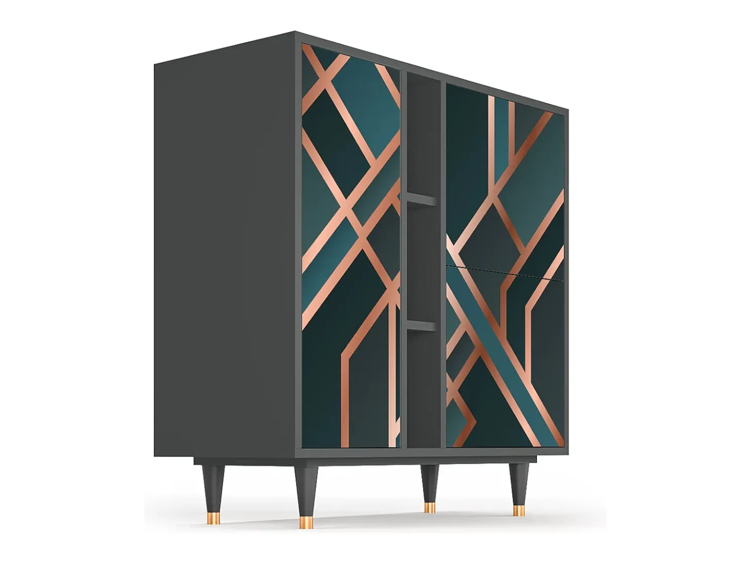 Aparador - 94х96х41 cm - BS5 - Bronze Crossroad, Antracita