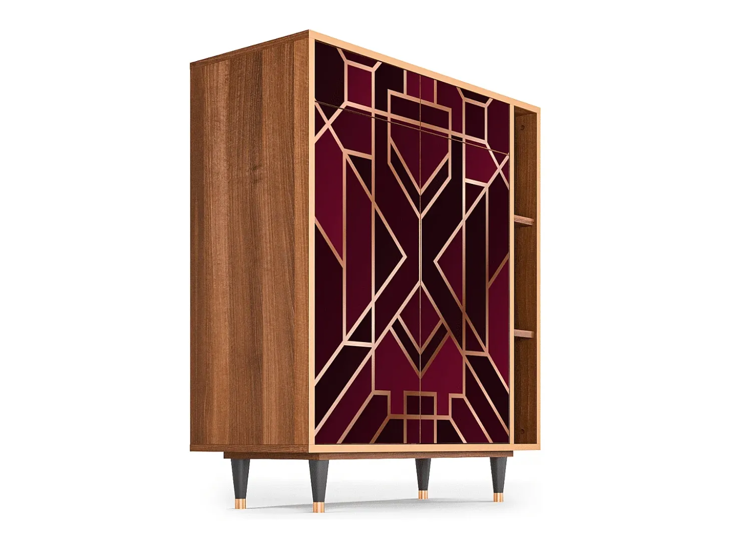Aparador - 96х110х41 cm - BS6 - Burgundy Jewelery, Nogal