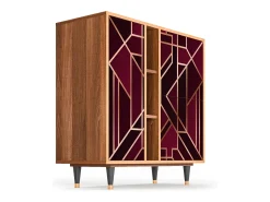 Aparador - 94х96х41 cm - BS5 - Burgundy Jewelery, Nogal