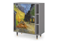 Aparador - 96х110х41 cm - BS6 - Café Terrace at Night, Gris