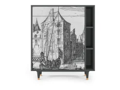 Aparador - 96х110х41 cm - BS6 - Castle with Bridge, Antracita