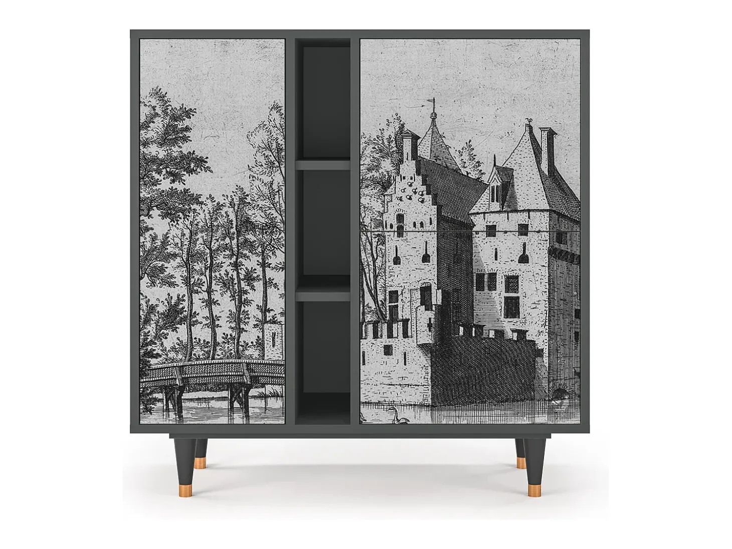 Aparador - 94х96х41 cm - BS5 - Castle by Breugel, Antracita