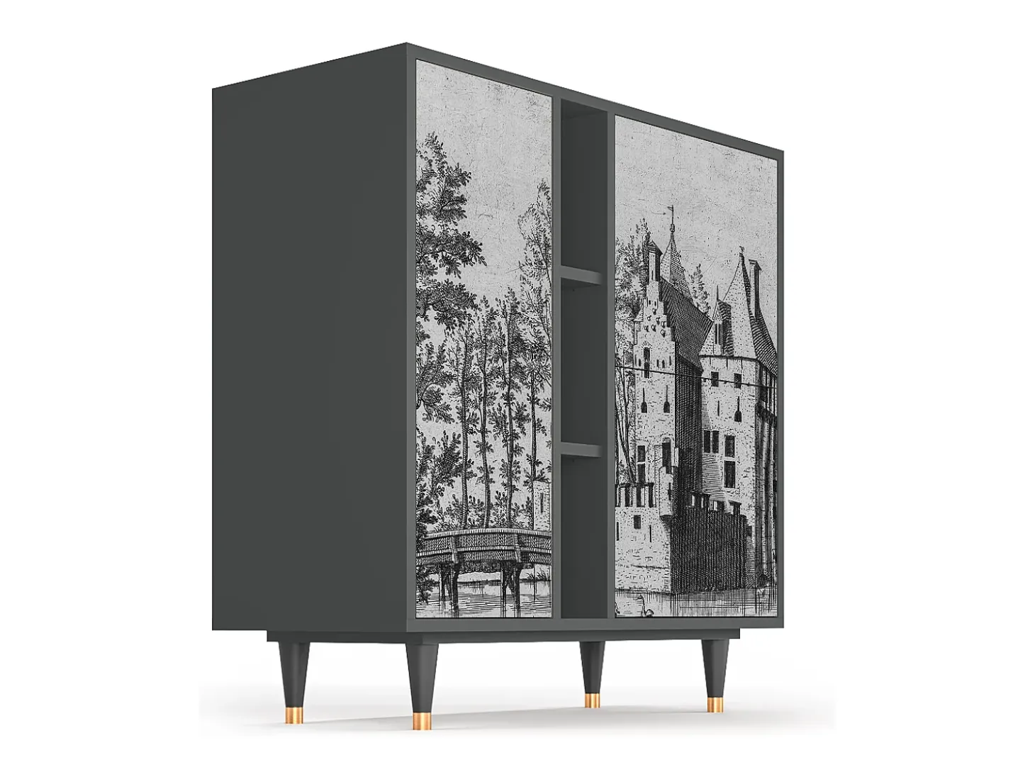Aparador - 94х96х41 cm - BS5 - Castle by Breugel, Antracita