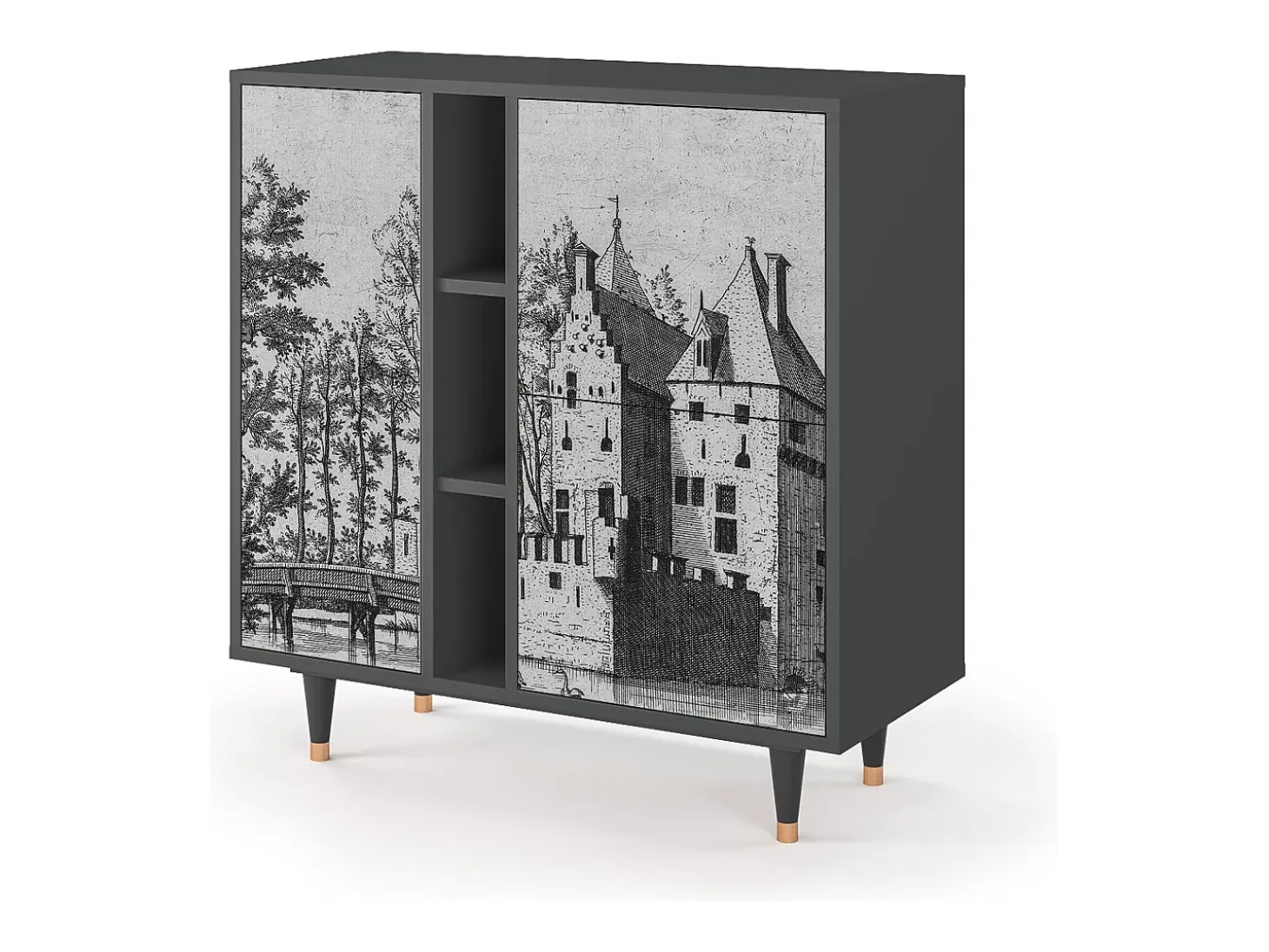 Aparador - 94х96х41 cm - BS5 - Castle by Breugel, Antracita