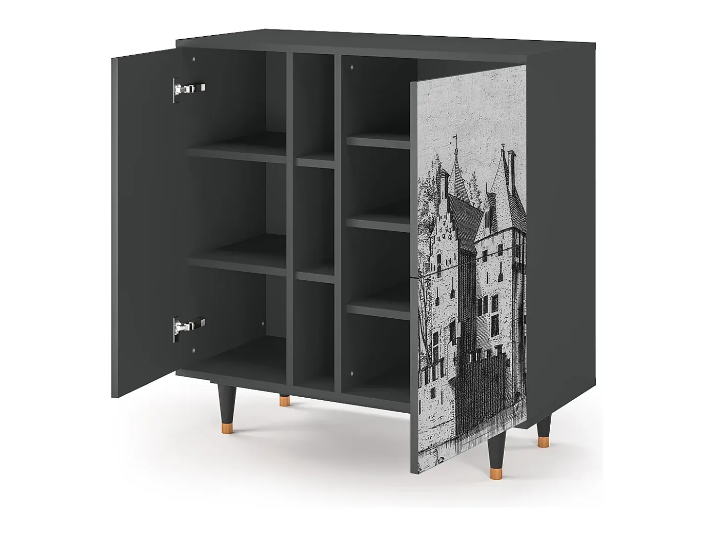 Aparador - 94х96х41 cm - BS5 - Castle by Breugel, Antracita