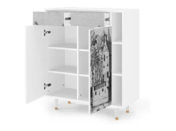 Aparador - 96х110х41 cm - BS6 - Castle by Breugel, Blanco