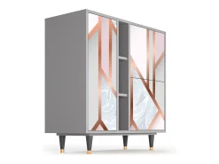 Aparador - 94х96х41 cm - BS5 - Champagne Story, Gris