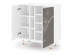 Aparador - 94х96х41 cm - BS5 - Cherry Blossom, Blanco