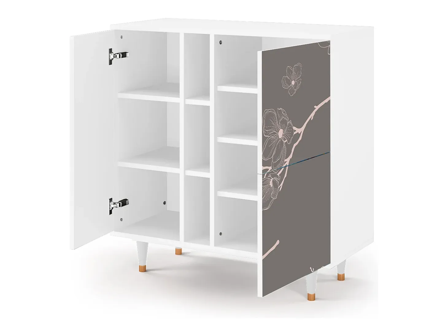 Aparador - 94х96х41 cm - BS5 - Cherry Blossom, Blanco