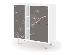Aparador - 94х96х41 cm - BS5 - Cherry Blossom, Blanco