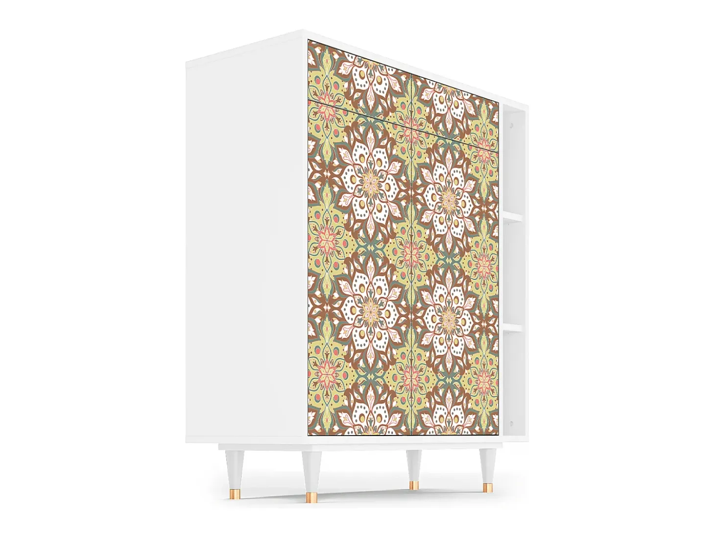 Aparador - 96х110х41 cm - BS6 - Chinese Tea, Blanco