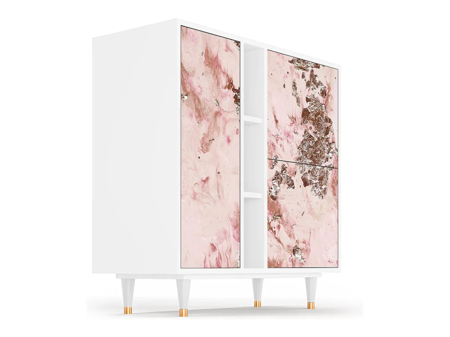 Aparador - 94х96х41 cm - BS5 - Cotton Candy, Blanco