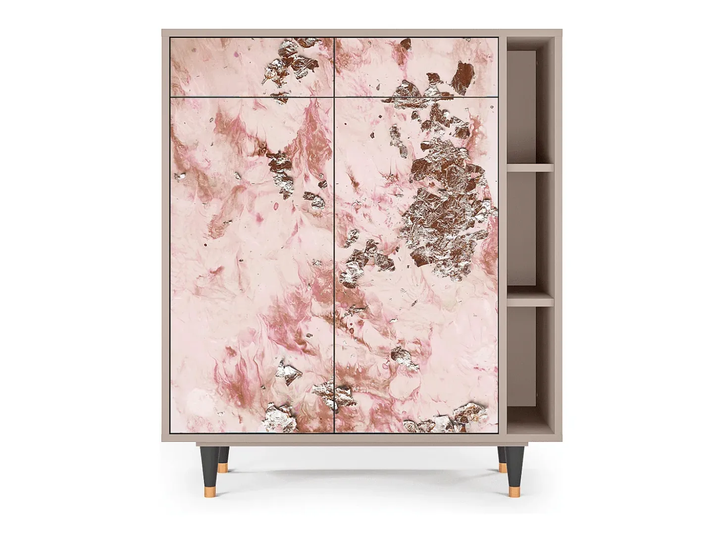 Aparador - 96х110х41 cm - BS6 - Cotton Candy, Latte