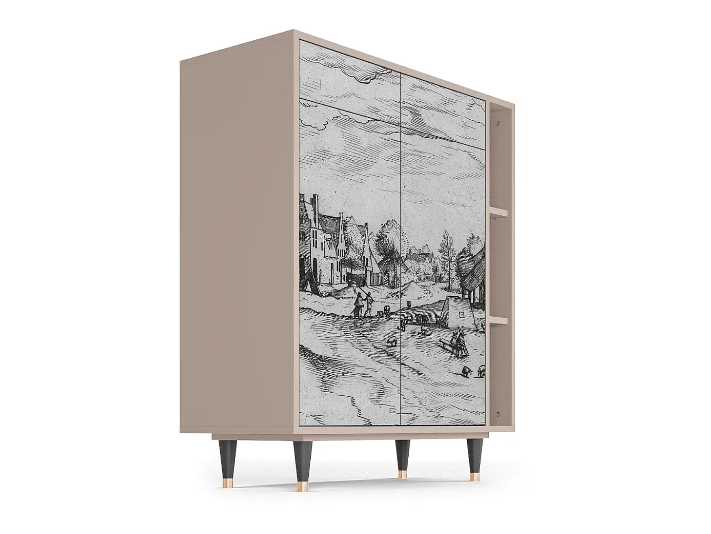 Aparador - 96х110х41 cm - BS6 - Country Village, Latte