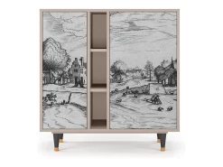 Aparador - 94х96х41 cm - BS5 - Country Village, Latte