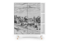 Aparador - 96х110х41 cm - BS6 - Country Village, Blanco