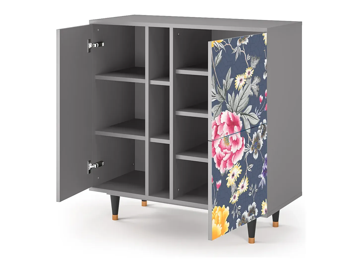 Aparador - 94х96х41 cm - BS5 - Dark Flower Bed, Gris