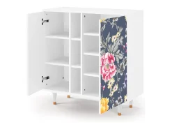 Aparador - 94х96х41 cm - BS5 - Dark Flower Bed, Blanco