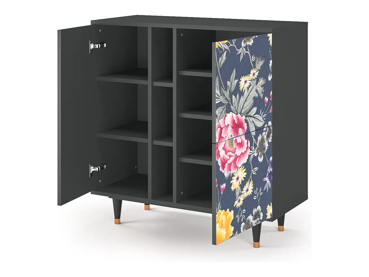 Aparador - 94х96х41 cm - BS5 - Dark Flower Bed, Antracita