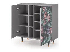 Aparador - 94х96х41 cm - BS5 - Dark Peonies, Gris
