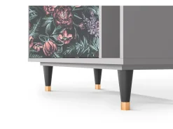 Aparador - 96х110х41 cm - BS6 - Dark Peonies, Gris