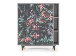 Aparador - 96х110х41 cm - BS6 - Dark Peonies, Gris