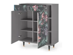 Aparador - 96х110х41 cm - BS6 - Dark Peonies, Gris