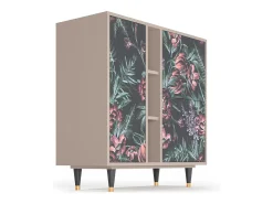 Aparador - 94х96х41 cm - BS5 - Dark Peonies, Latte