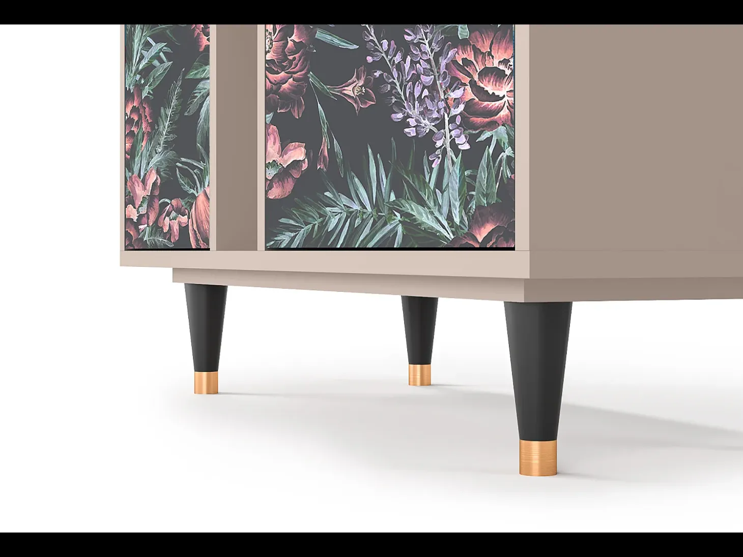 Aparador - 94х96х41 cm - BS5 - Dark Peonies, Latte