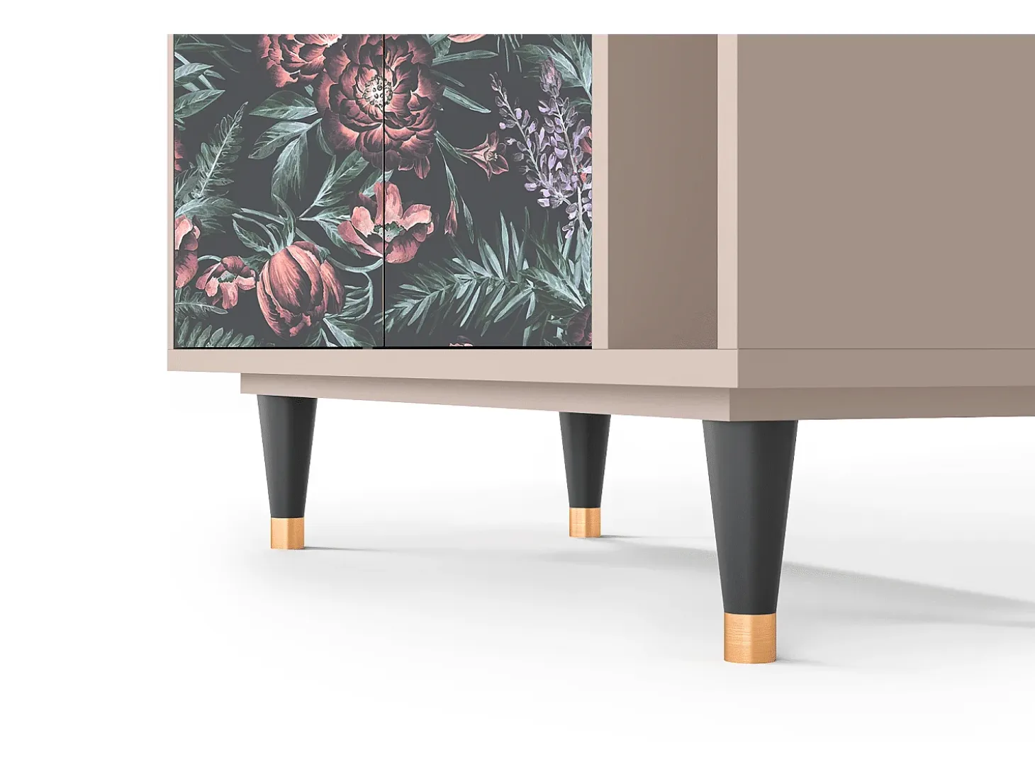 Aparador - 96х110х41 cm - BS6 - Dark Peonies, Latte